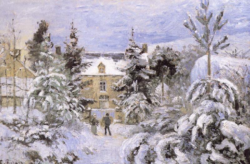 Camille Pissarro Snow housing